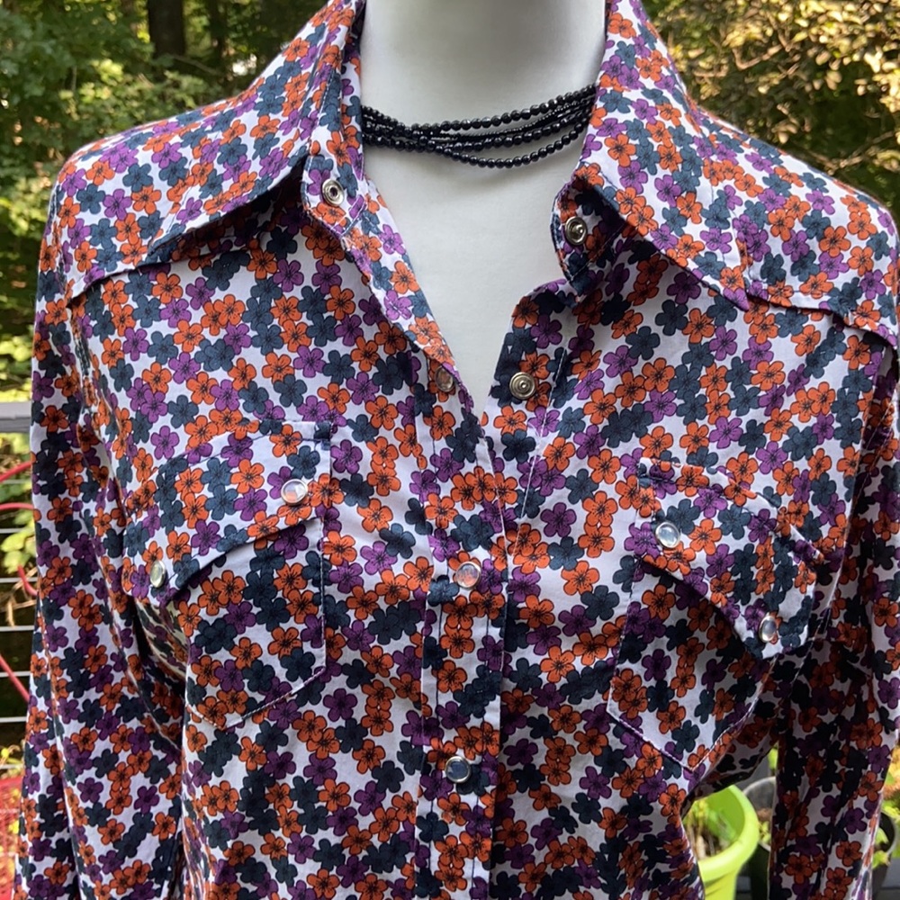 Cool unique button up shirt.